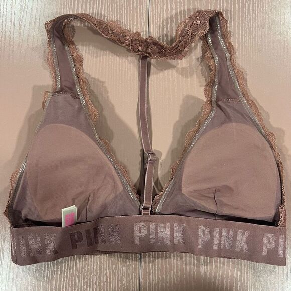 PINK - Victoria's Secret Lace Halter Bralette - Picture 3 of 6